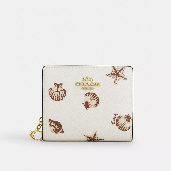 Coach Shell Wallet Coach | Accessories | Coach Snap Wallet With Shell Print In ...